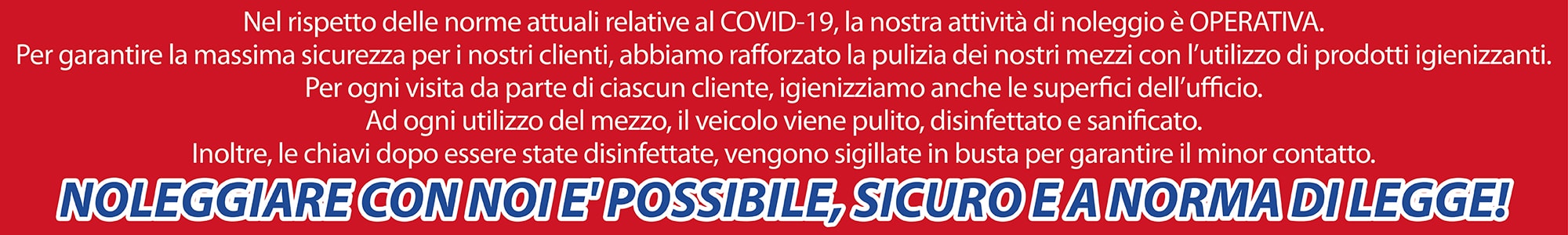 Mariottini Autonoleggio COVID-19